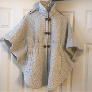 Cream Tweed Cape Coat